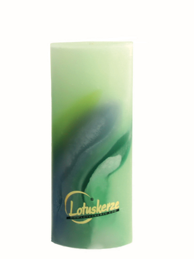 Lotuskerze Art Green Lilac Gr. 1 - 18 cm