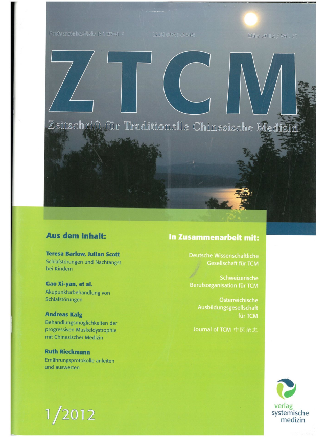 Qi Zeitschrift für Chinesiche Med. Jahr 2012 Ausgabe 1