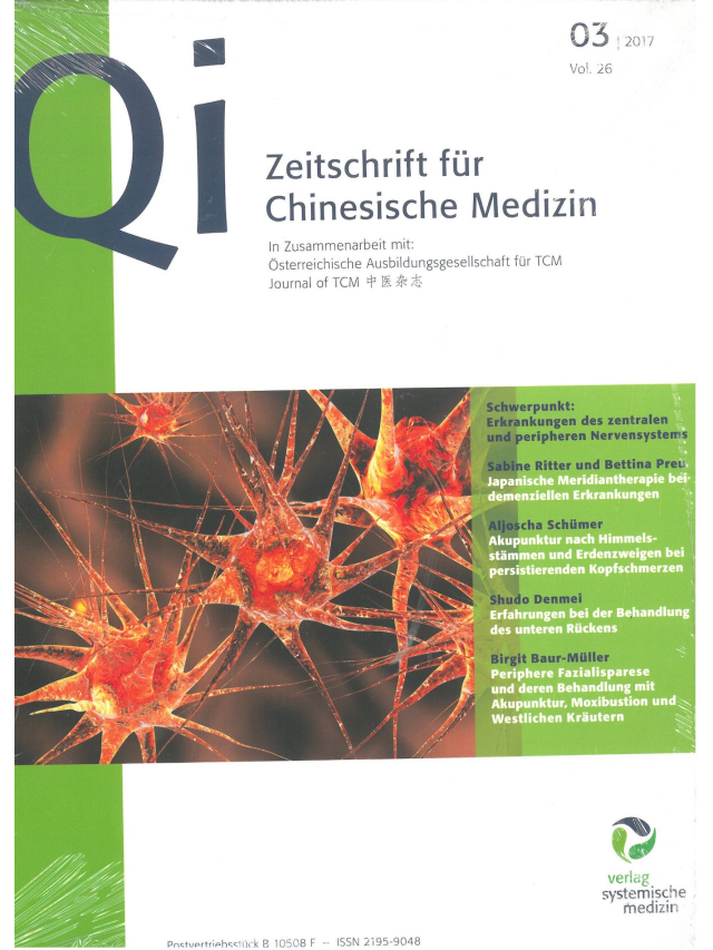 Qi Zeitschrift für Chinesiche Med. Jahr 2017 Ausgabe 3