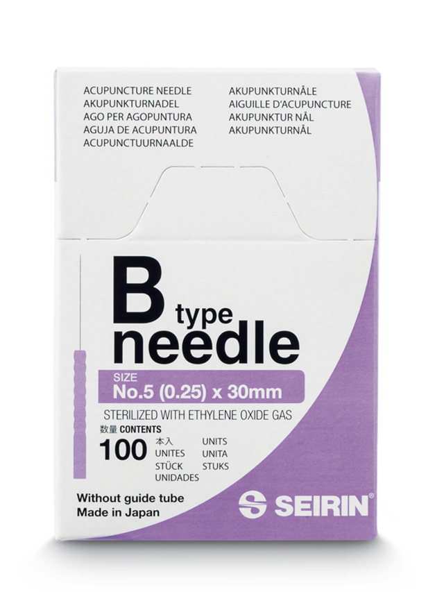 0,25 x 30 mm B-Type, SEIRIN Akupunkturnadeln, 100 Stück
