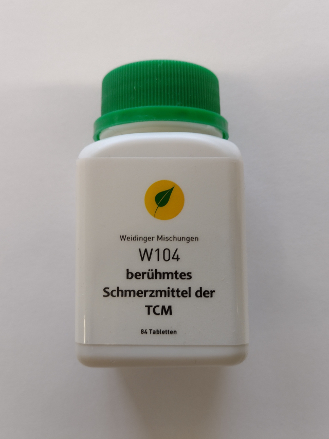 W104 berühmtes Schmerzmittel der TCM, Pian, 84 Tabletten