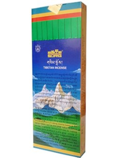 60 Original Tibetische Räucherstäbchen von Men Tsee Khang, dem Institut für tibetische Medizin und Astrologie
