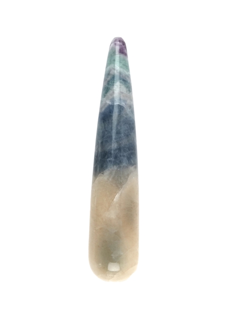 Massagegriffel Fluorit, dick in Geschenkdose