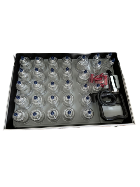 30 - teiliges Schröpfset im Alukoffer