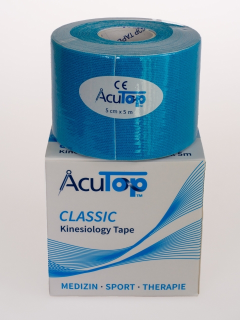 AcuTop Kinesiology Tape, blau, 5cm breit und 5 Meter lang