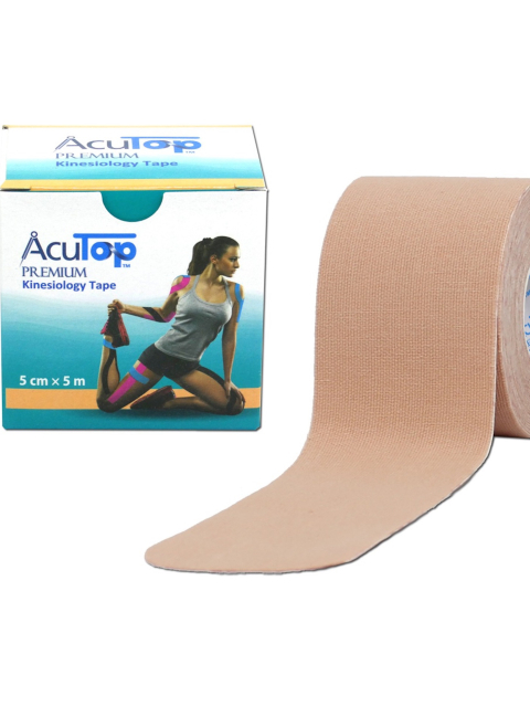 AcuTop Premium Kinesiology Tape, beige 5 cm x 5 Meter