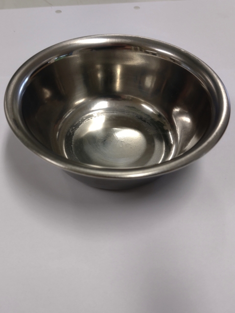 Abfalltasse flach aus Stahl, ca. 12,5 x 4.5cm