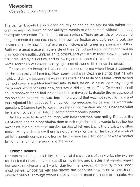 Elsbeth Bellartz - LebensZeitAbschnitte 1986-1996