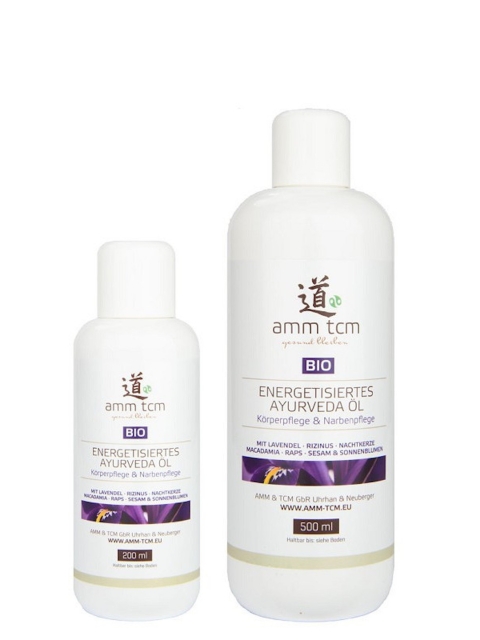 AMM & TCM Energetisiertes Öl - Ayurveda Öl, 500ml