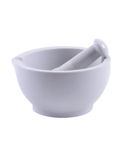 Mörser-Porzellan weiß, ca. 14 cm