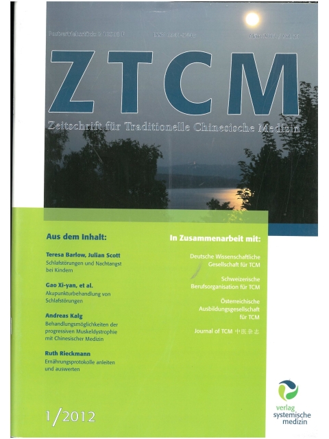 Qi Zeitschrift für Chinesiche Med. Jahr 2012 Ausgabe 1