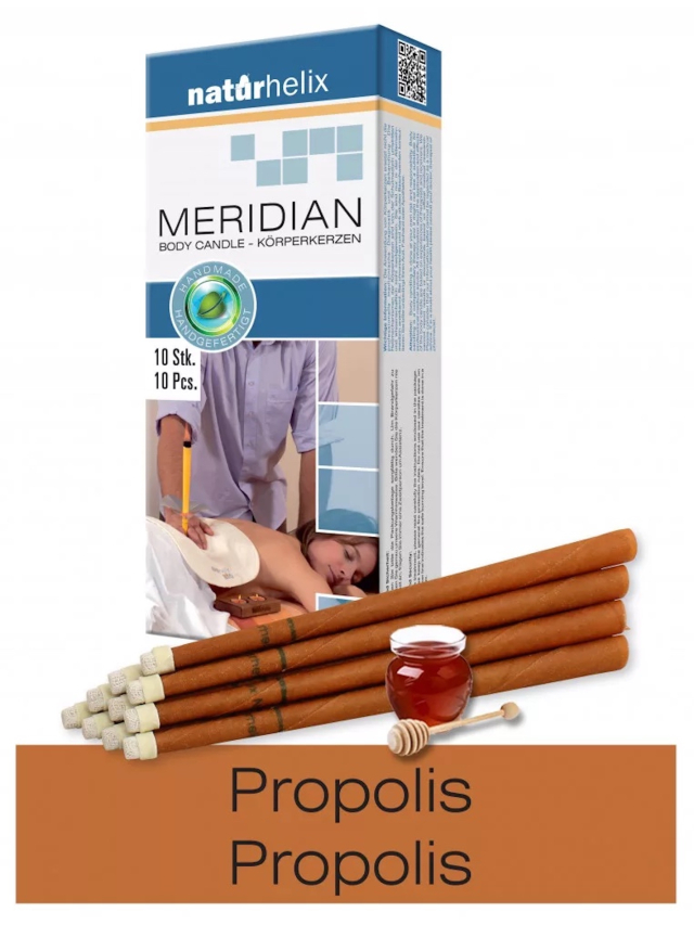 10er Packung Naturhelix Körperkerzen mit Propolis-Tinktur