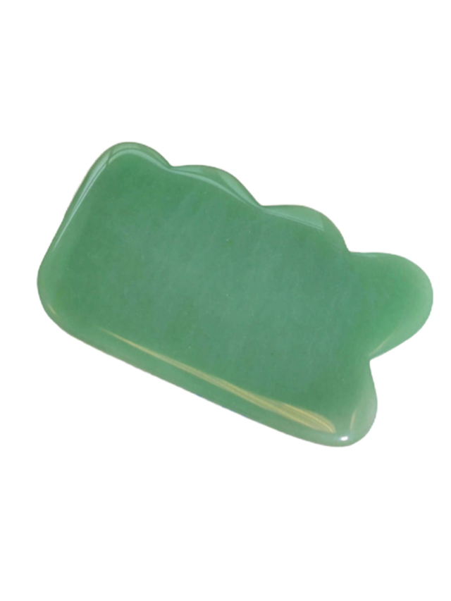 Gua Sha Schaber aus Jade, 1 Stück, ca. 10 x 6 cm