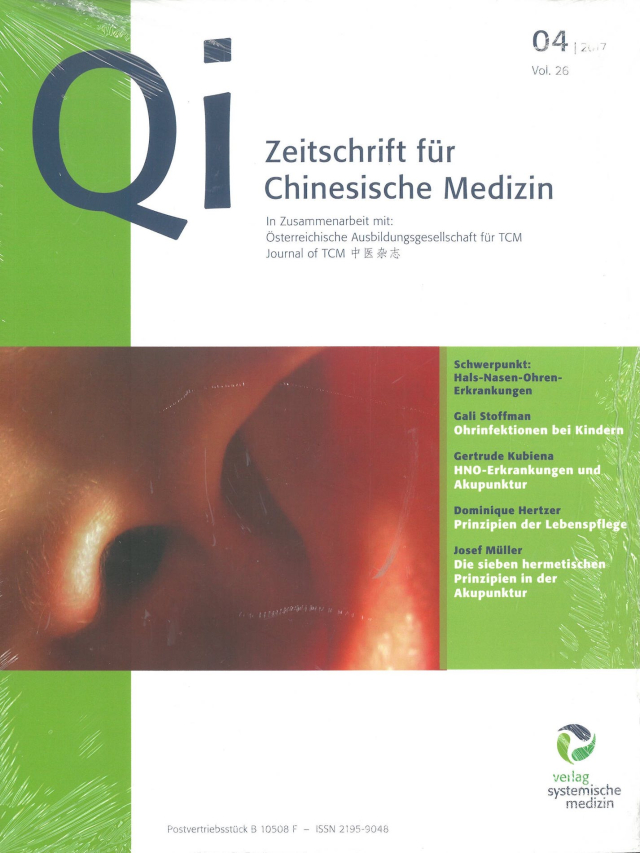 Qi Zeitschrift für Chinesiche Med. Jahr 2017 Ausgabe 4